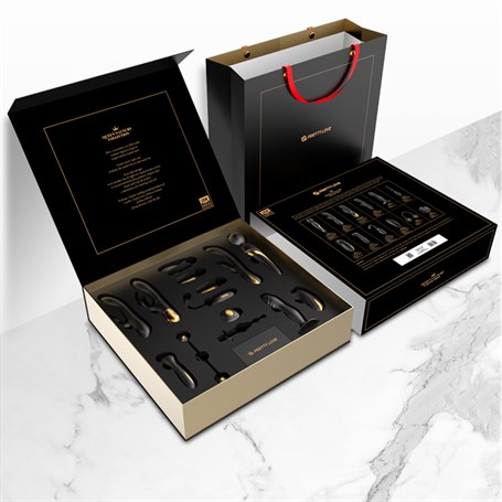 12 Parçalı 18K Altın Kaplamalı Elit Vibratör Seti - Queen's Collection