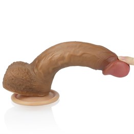 22 cm Yeni Nesil Teknolojik Realistik Melez Penis Dildo